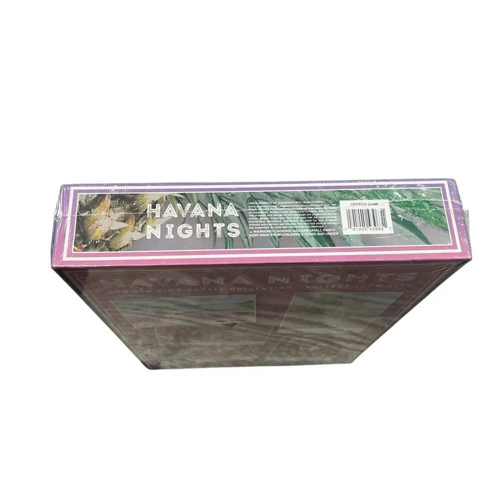 Havana Nights Pineapple Top Jigsaw Puzzle 1000 Piece Sealed Summer Tropical Art